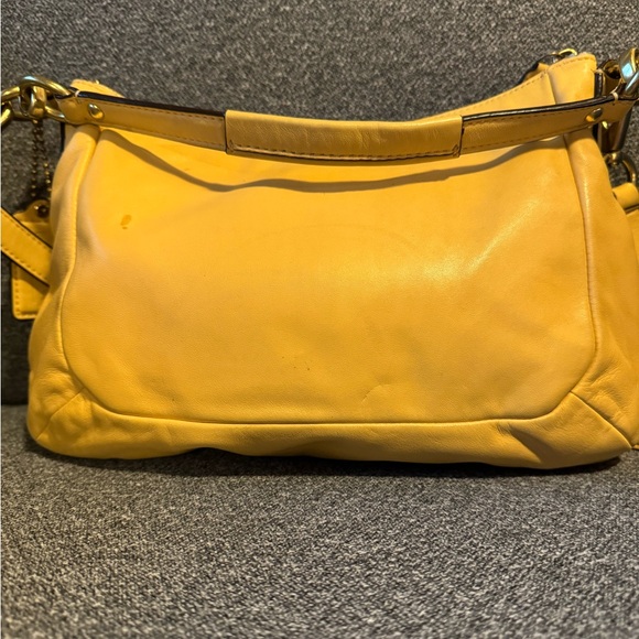 Coach Yellow Leather Shoulder Bag - Picture 8 of 9